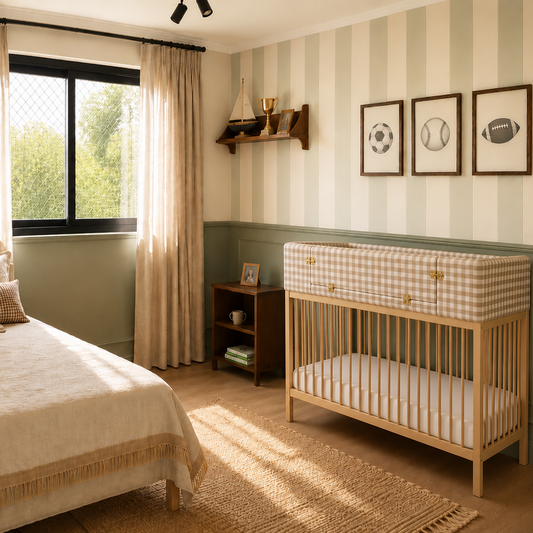 Barrera de Cuna Bared's Cuadrillé Beige